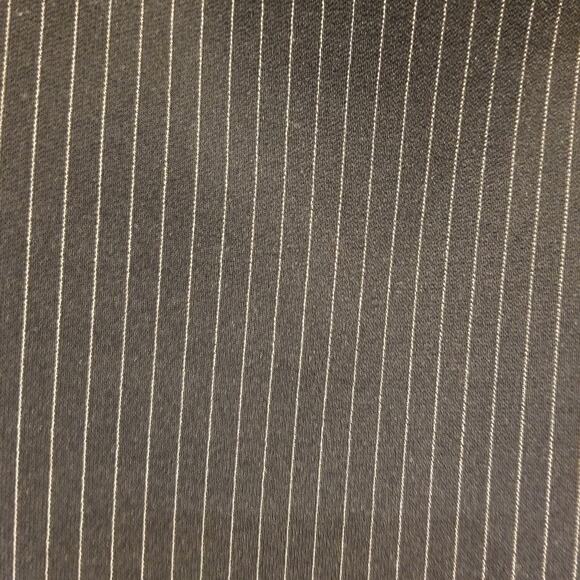 Vintage 90's Pleated Pinstripe Skirt Lined Zip Work Office Interview Size 18 - Picture 4 of 8